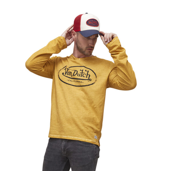 Von dutch Yellow T-Shirt Regular fit V-Neck | Man