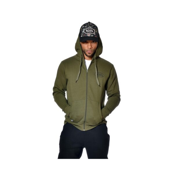 Von dutch Green Zip-Up Hoodie