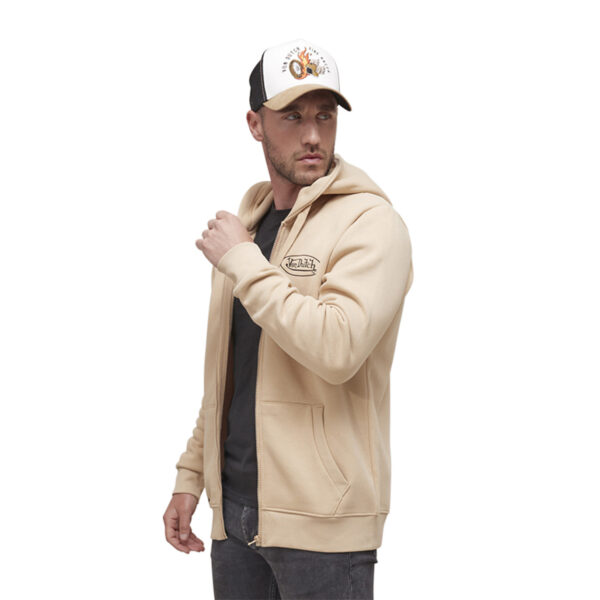 Von dutch Brown Zip Hoodie | Men