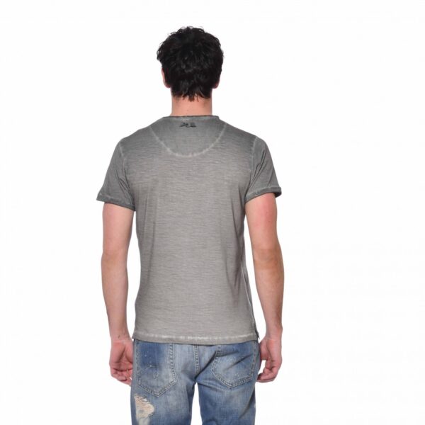 Von dutch Grey Slim Fit V-Neck T-Shirt | Men