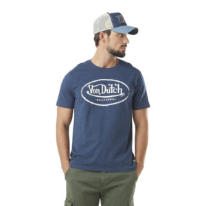 Von dutch Regular Blue Crew Neck T-Shirt | Men