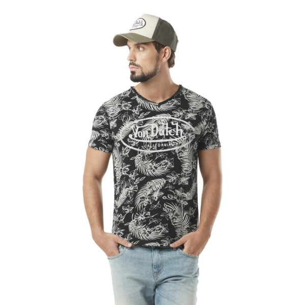 Von dutch Black Regular V-Neck T-Shirt | Man 