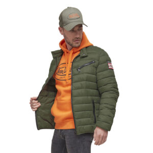 Von dutch IGN Green Winter Quilted Fleece Down Jacket | Man