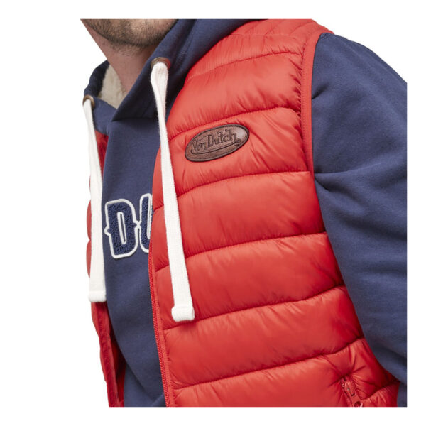 Von dutch WIN Red Winter Fleece Quilted Down Jacket | Man