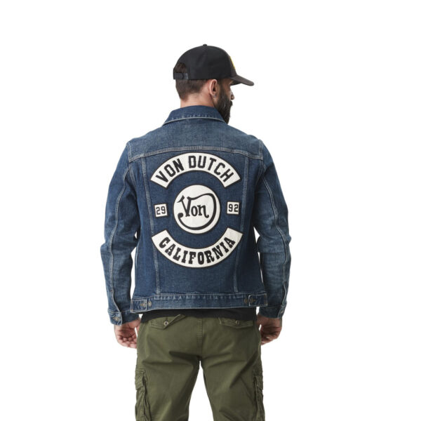 Von dutch HERITAGE Blue Washed Denim Jacket | Man