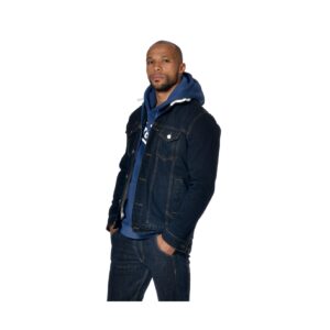 Von dutch BILL Blue Winter Sherpa Denim Jacket | Man