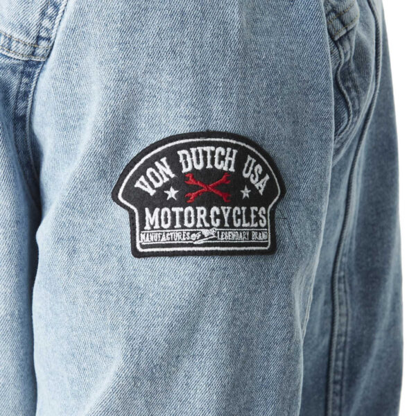 Von dutch Mid-season Washed Denim Jacket Blue | Man